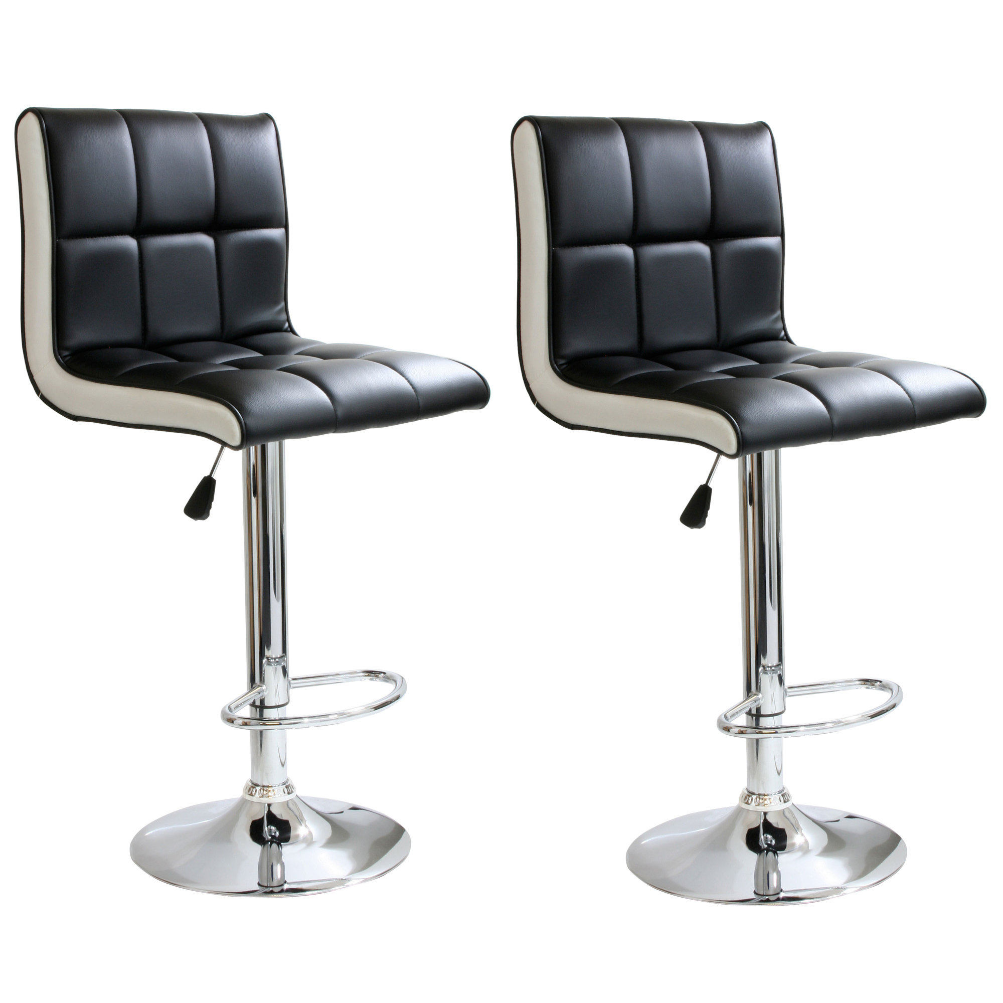 AMERIHOME, Modern 2 Tone Bar Stool - 2 Piece, Included (qty.) 2 Model# BS2318SET